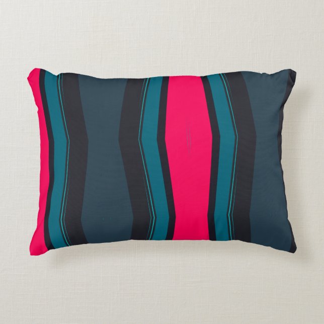 Colourful Abstract   Accent Pillow (Front)