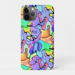 Colourful abstract and bright colours iPhone 11 pro case