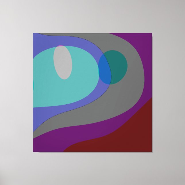Colourful Abstract Art 613 Canvas Print (Front)