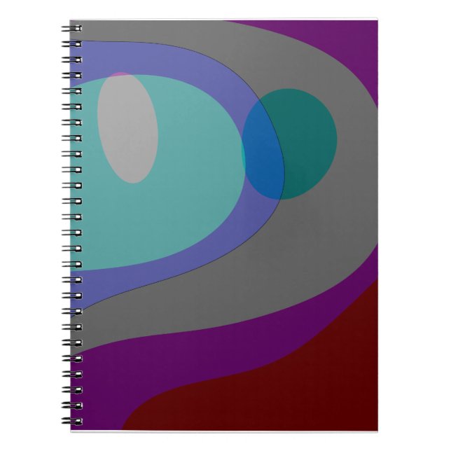 Colourful Abstract Art 613 Notebook (Front)