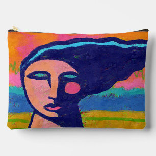 Colourful Abstract Art Accessory Pouch