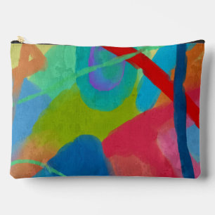 Colourful Abstract Art Accessory Pouch