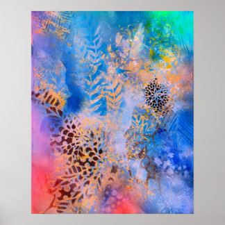 Colourful abstract art for home decor