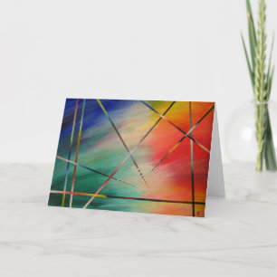 Colourful abstract art Greeting Card