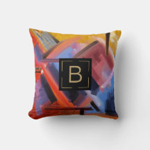 Colourful Abstract Art Modern Shapes Typography