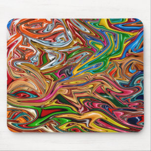 Colourful abstract art     mouse pad