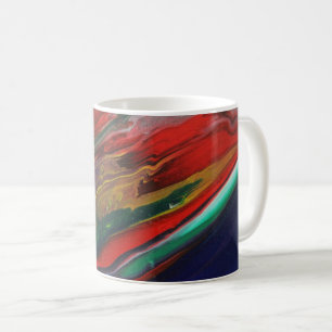 Colourful abstract art mug