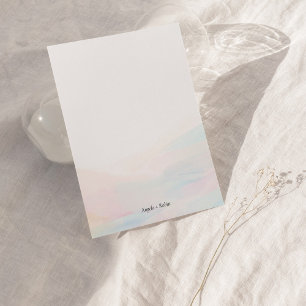 Colourful Abstract Art Personalized Flat Note Card