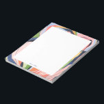 Colourful Abstract Art Personalized Notepad<br><div class="desc">This personalized notepad design features a beautiful hand-painted watercolor abstract art. Customize the text with your name and use it for any occasion or business. More matching products are available at my shop ByEunMee.</div>