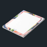 Colourful Abstract Art Personalized  Notepad<br><div class="desc">This personalized notepad design features a beautiful hand-painted watercolor abstract art. Customize the text with your name and use it for any occasion or business. More matching products are available at my shop ByEunMee.</div>