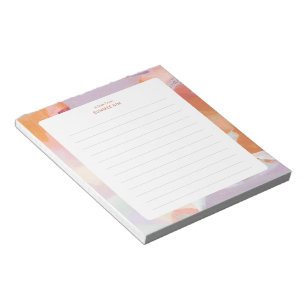 Colourful Abstract Art Personalized Notepad