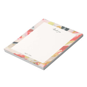Colourful Abstract Art Personalized Thank you Notepad