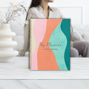 Colourful Abstract Art Planner - Personalized 