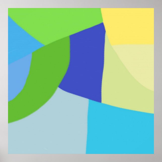 colourful abstract art poster (Front)