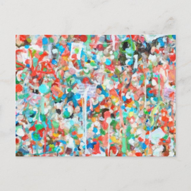 Colourful Abstract Art- Seattle's Gum Wall Postcard (Front)
