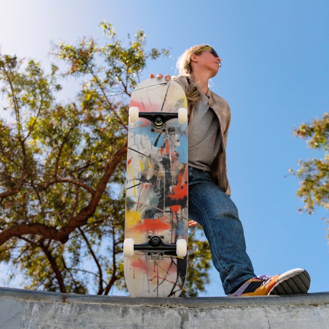 Colourful Abstract Art Skateboard (Outdoor 1)