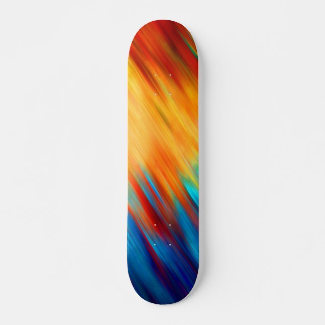 Colourful Abstract Art Skateboard (Front)