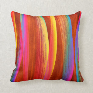 Colourful Abstract Art Throw Pillow