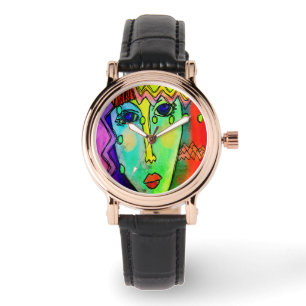 Colourful Abstract Art to Wear Watch