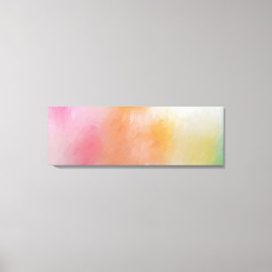 Colourful Abstract Art Trendy Modern Red Pink Canvas Print