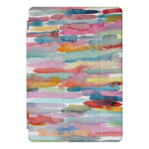 Colourful Abstract Art Watercolor Brush Strokes iPad Pro Cover