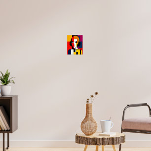 Colourful Abstract Art Woman Poster
