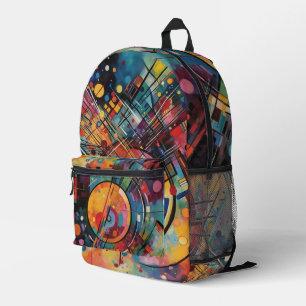 Colourful Abstract Artist Printed Backpack