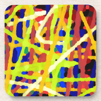 Colourful Abstract Artwork Coaster