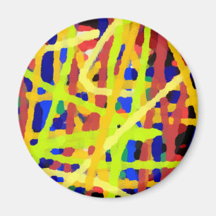 Colourful Abstract Artwork Magnet