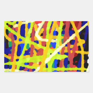 Colourful Abstract Artwork Sticker
