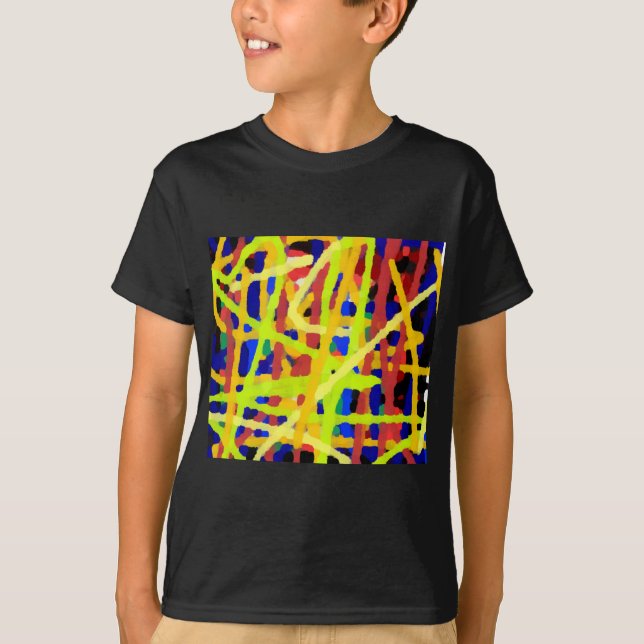 Colourful Abstract Artwork T-Shirt (Front)