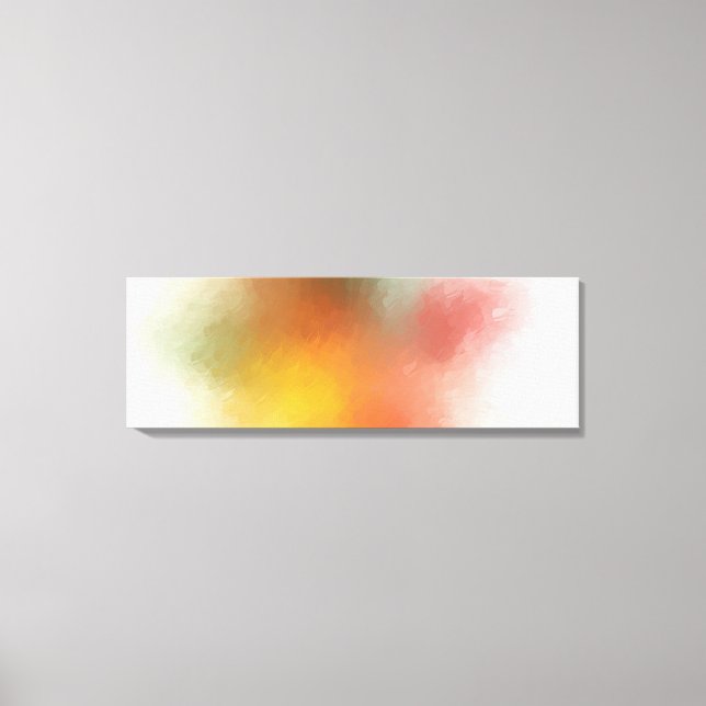 Colourful Abstract Artwork Trendy Modern Red Pink Canvas Print (Front)