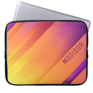 Colourful Abstract Background and Customization Laptop Sleeve
