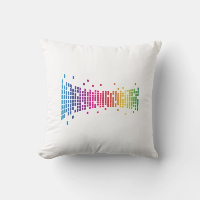 Colourful Abstract Background Design Modern Throw Pillow (Front)