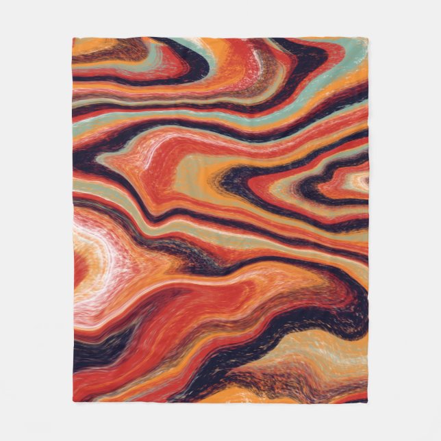 Colourful abstract background is made in the techn fleece blanket (Front)