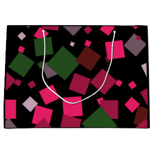 Colourful abstract background large gift bag
