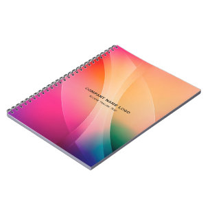 Colourful abstract background notebook