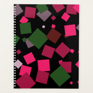 Colourful abstract background planner