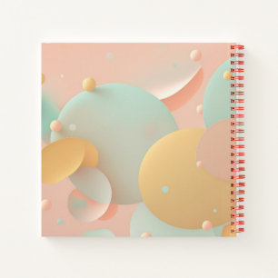 Colourful Abstract Background  Spiral Notebook