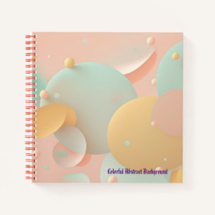 Colourful Abstract Background  Spiral Notebook