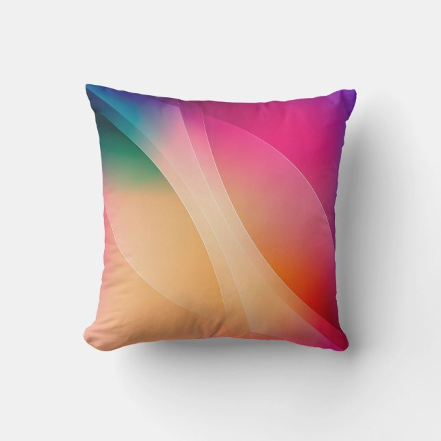 Colourful abstract background throw pillow (Front)