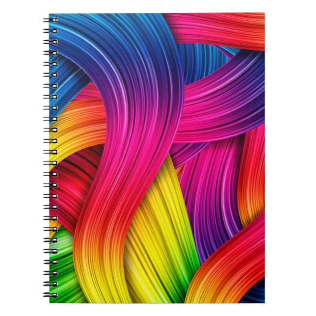 colourful abstract backgroundbackground,colour,abs notebook (Front)