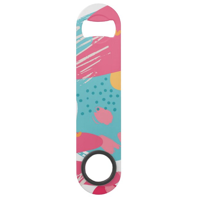Colourful Abstract Bar Key (Front)
