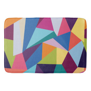 Colourful Abstract Bath Mat