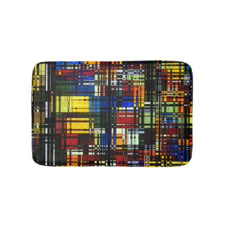 Colourful Abstract Bath Mat