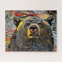 Colourful Abstract Bear | Challenging Hard