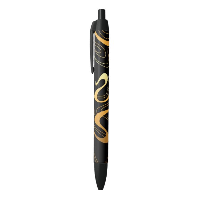 Colourful Abstract     Black Ink Pen (Top (Vertical))