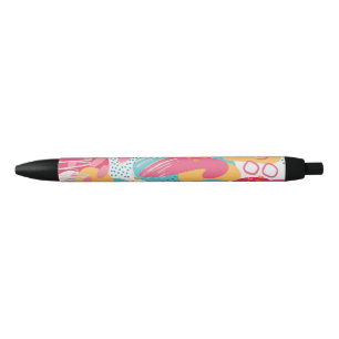 Colourful Abstract Black Ink Pen