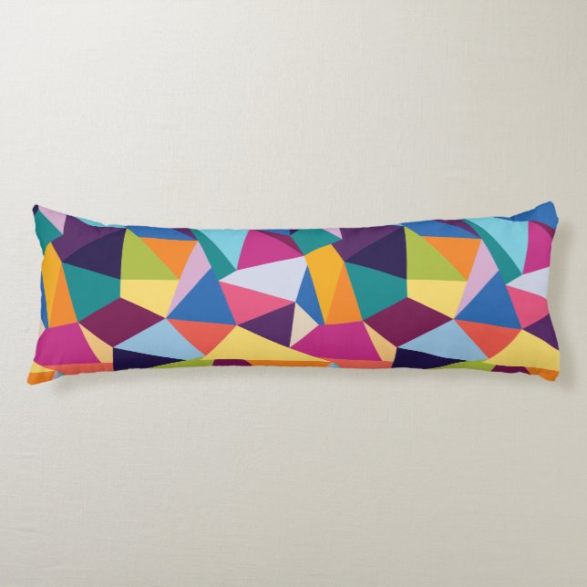 Colourful Abstract Body Pillow (Front)