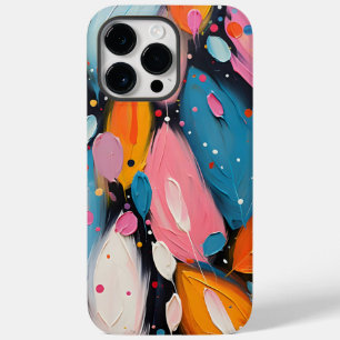 Colourful Abstract Bohemian Feathers Case-Mate iPhone 14 Pro Max Case